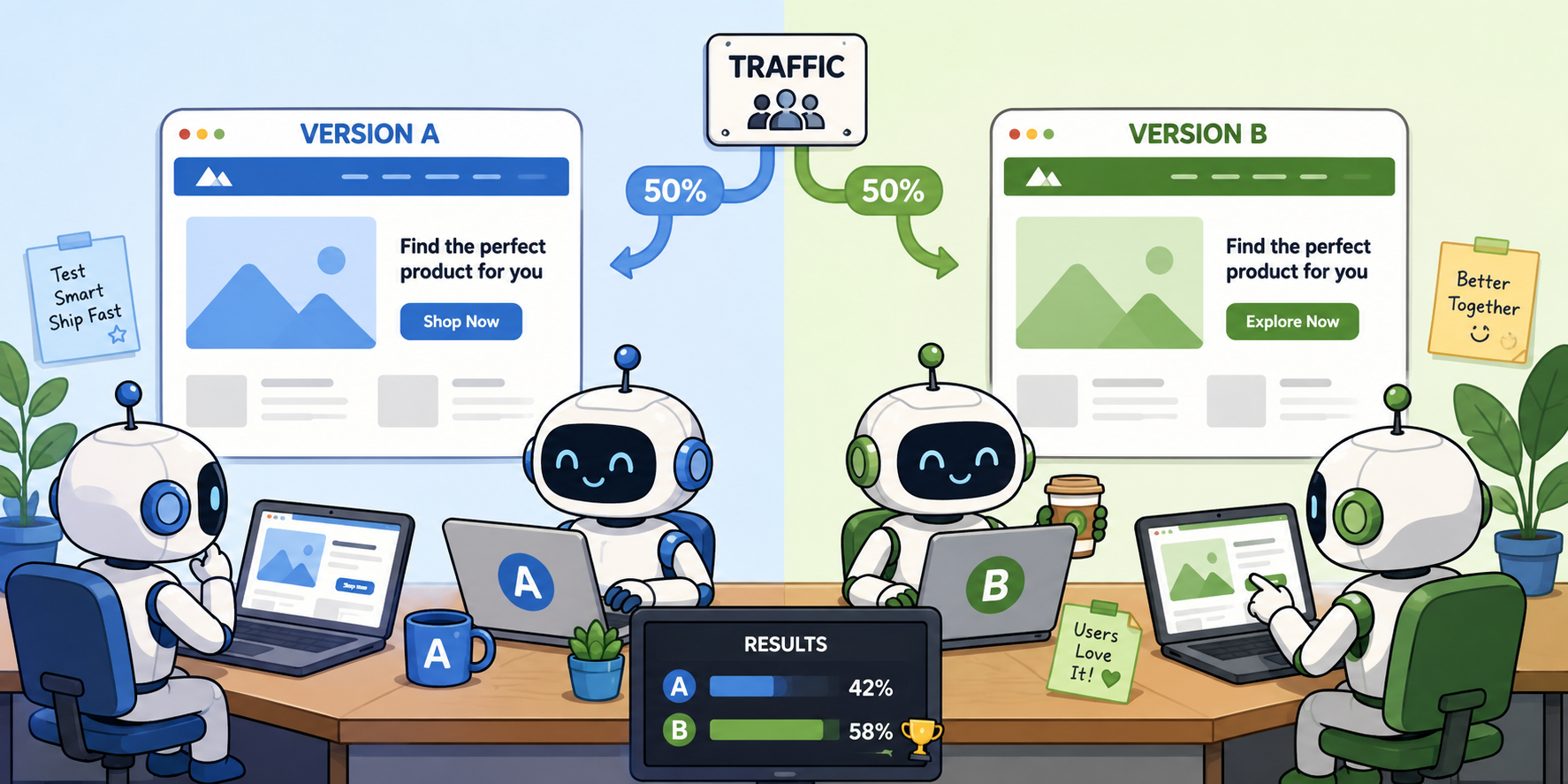 an image showing agents testing a system